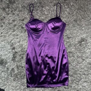Sexy night time dress in purple